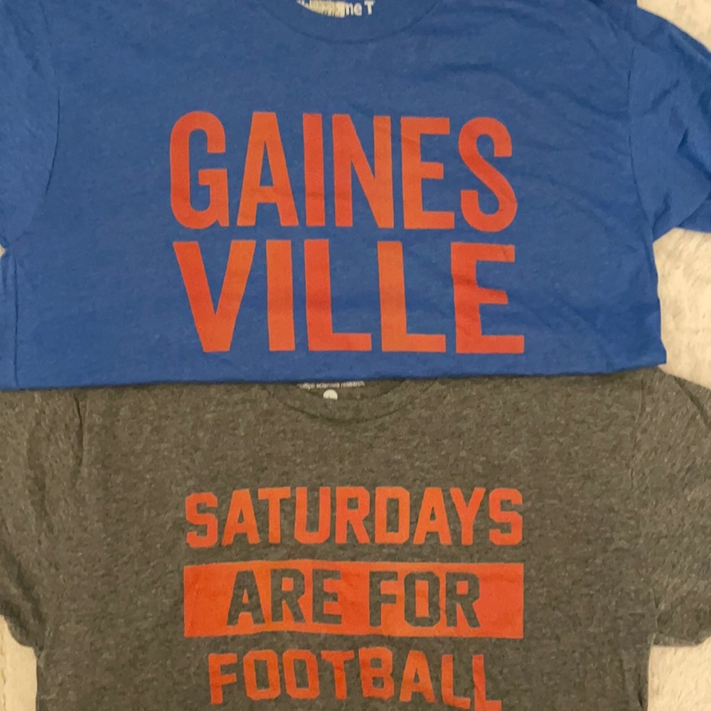 Lot of 2 UF shirts size large new Florida Gators L